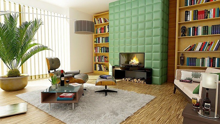 Wohnzimmer mit Kaminofen Wohnzimmer mit Kaminofen