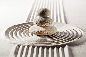 Zen Steine Sand