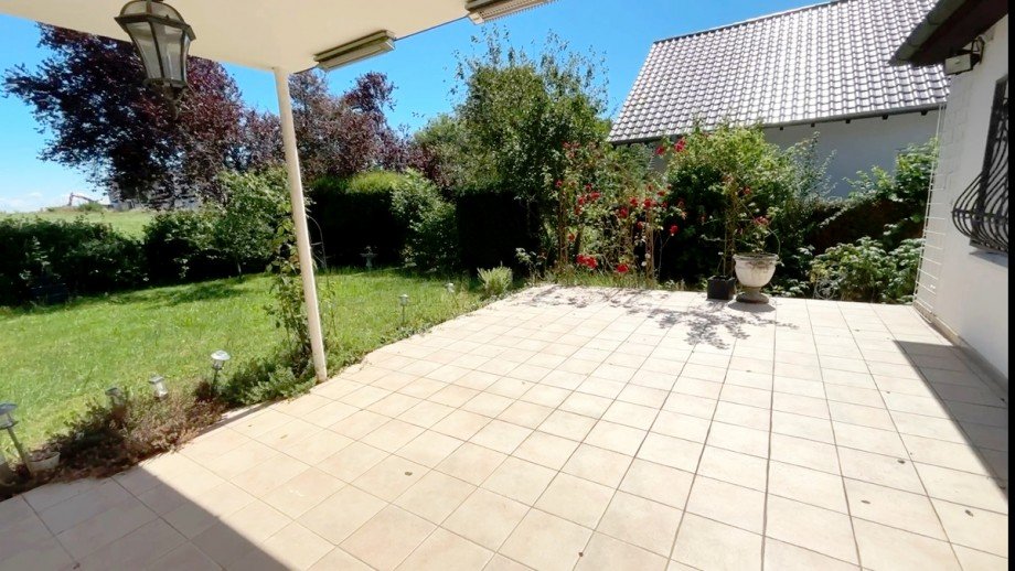 gro�e S�dterrasse Bungalow Messel
