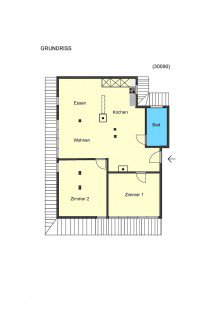 Grundriss **VERMIETET** Stilvoll modernisierte Wohnung im beliebten Martinsviertel