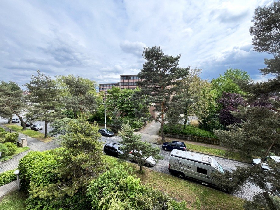Blick vom Balkon Etagenwohnung Darmstadt
