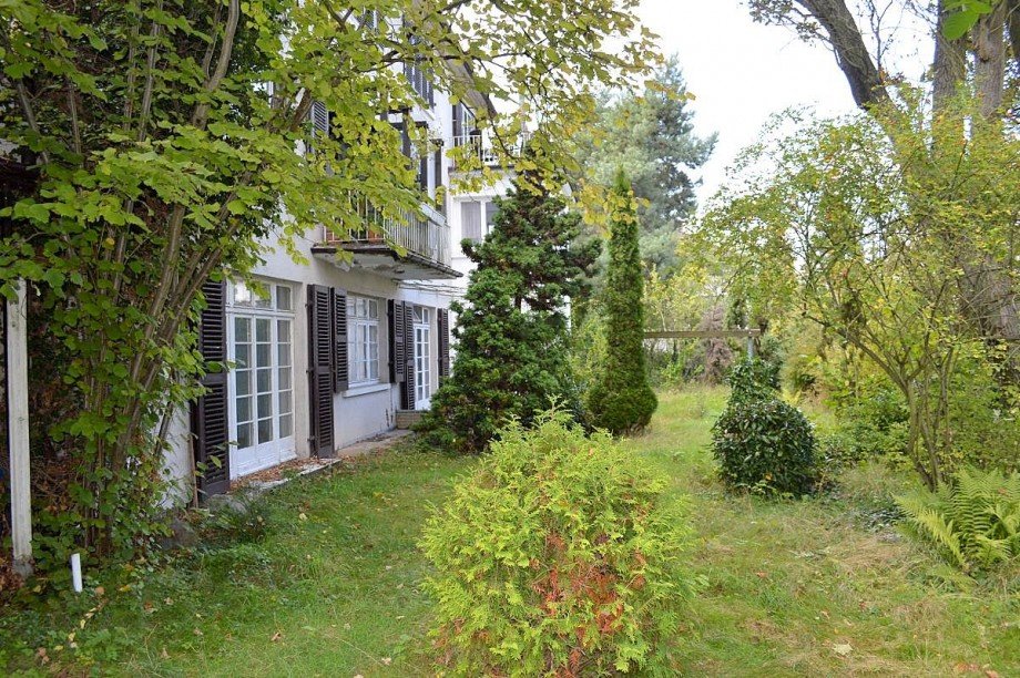 Hausansicht Gartenseite Mehrfamilienhaus Darmstadt