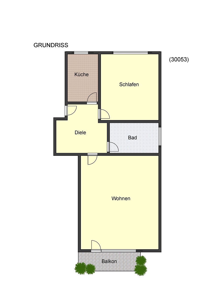 13 Grundriss Erdgeschosswohnung Weiterstadt-Gr�fenhausen