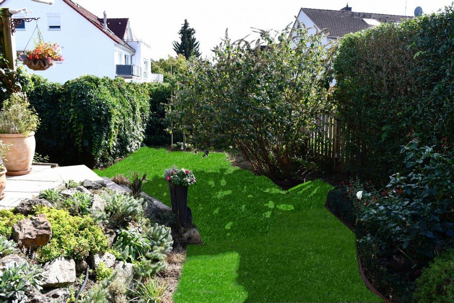 sch�n eingegr�nter Garten Reihenendhaus M�nster-Altheim