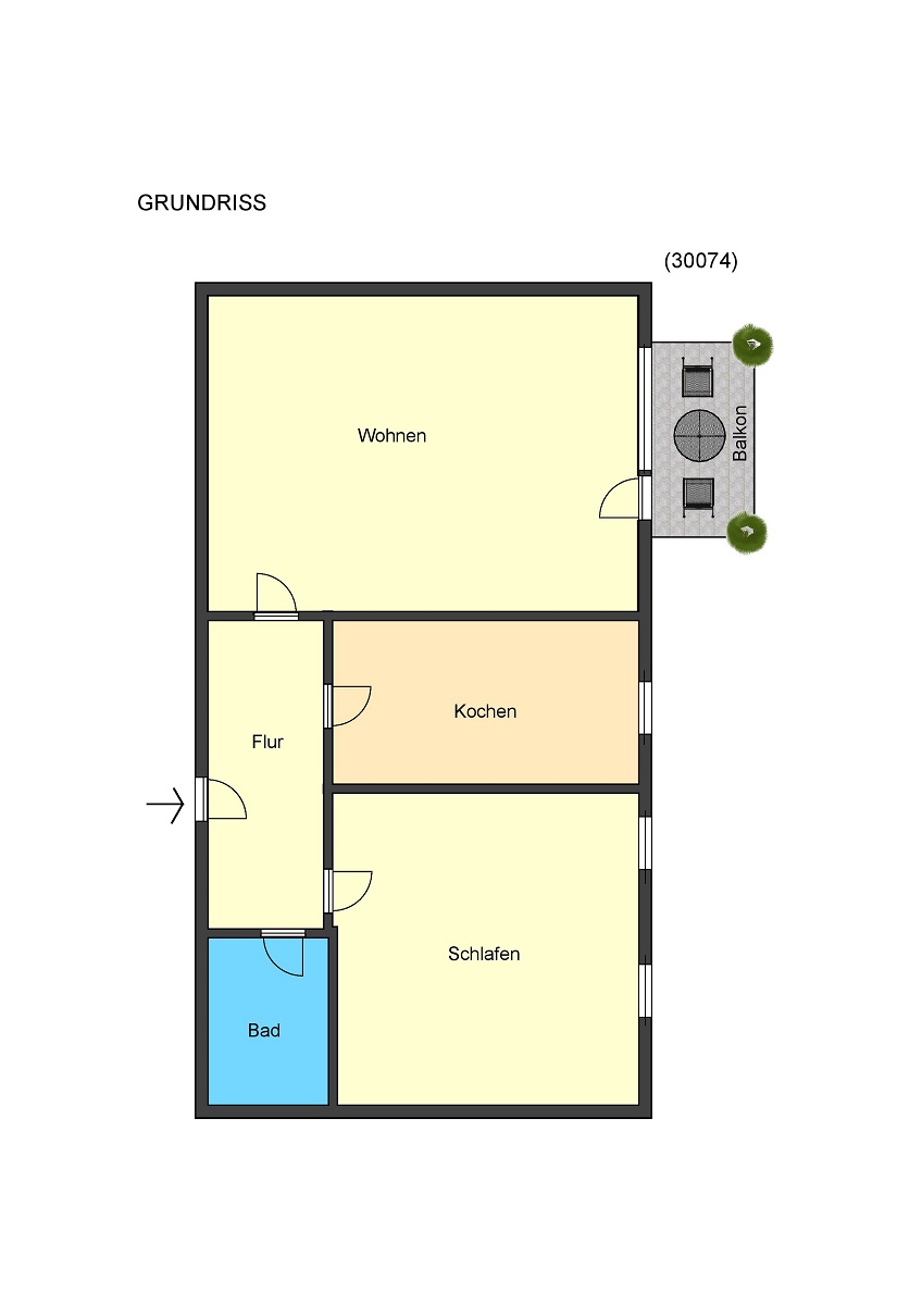 Grundriss Wohnung Etagenwohnung Darmstadt-Arheilgen
