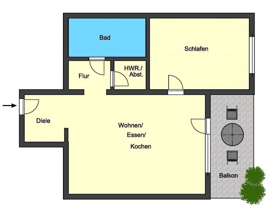 Grundriss Etagenwohnung Darmstadt