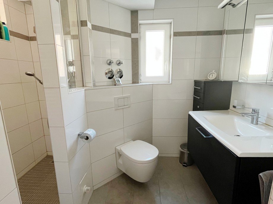 modernes Tageslichtbad Obergeschoss Haus Riedstadt-Crumstadt