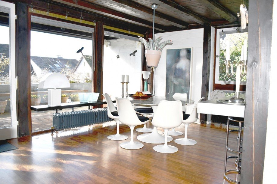 Essbereich mit Terrassenzugang Einfamilienhaus M�hltal-Traisa