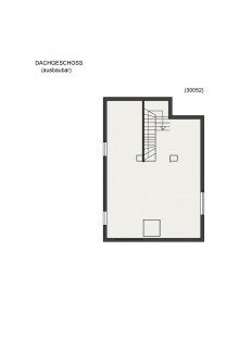Grundriss Dachgeschoss (ausbaubar) **VERKAUFT** Gro�z�giges 2-Familienhaus mit vielseitig nutzbarem Nebengeb�ude