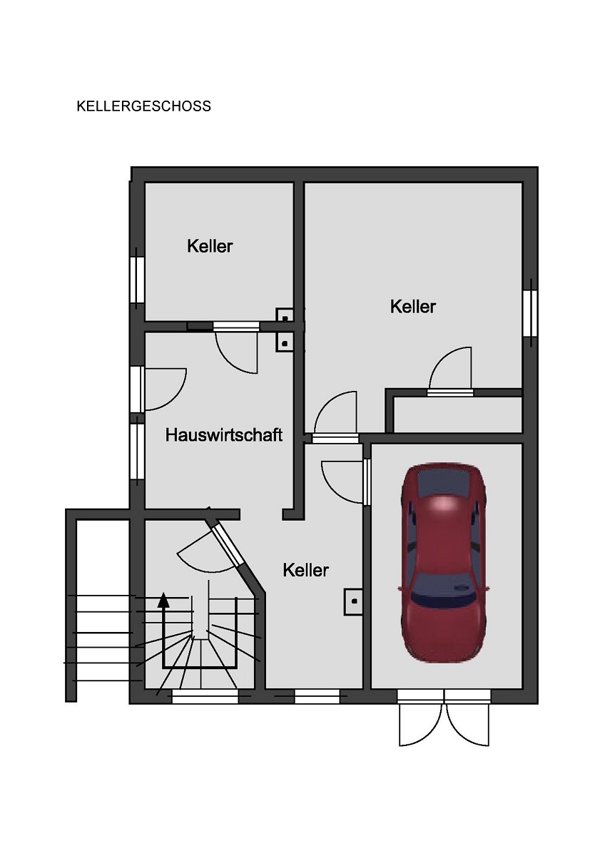 Grundriss Kellergeschoss Einfamilienhaus Gro�-Umstadt/Semd
