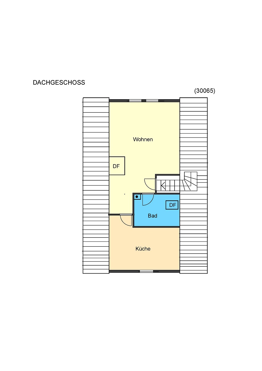 Grundriss Dachgeschoss Zweifamilienhaus Modautal-Asbach