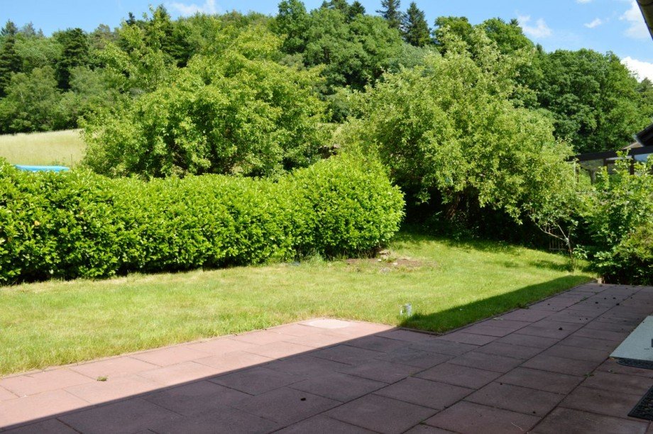 Terrasse, herrlicher Garten Einfamilienhaus Mossautal