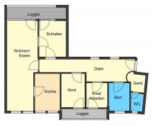 Grundriss **VERKAUFT** Attraktive 4-Zimmer-Stadtwohnung in Erbach/Odw.