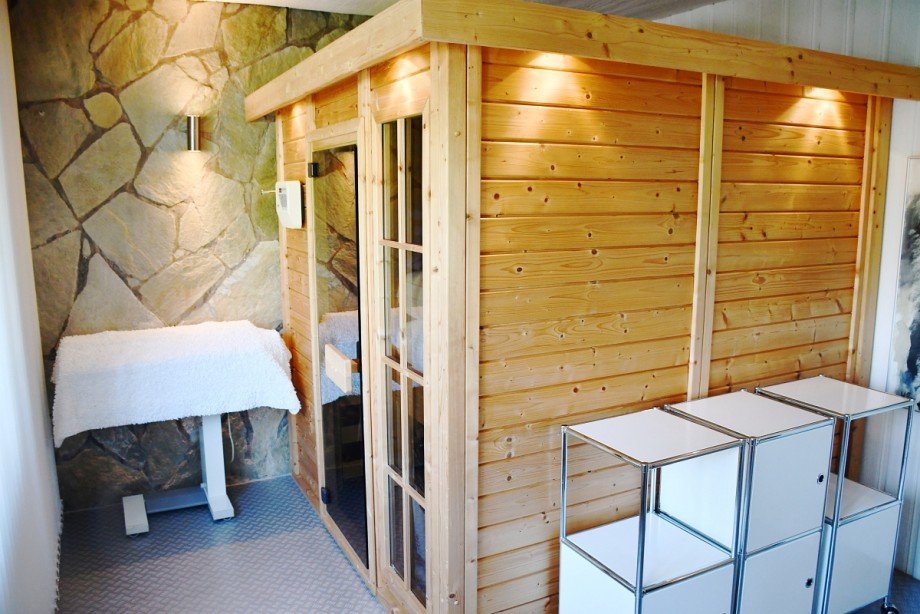 gesundheitsf�rdernde Sauna Untergeschoss Einfamilienhaus Fr�nkisch-Crumbach