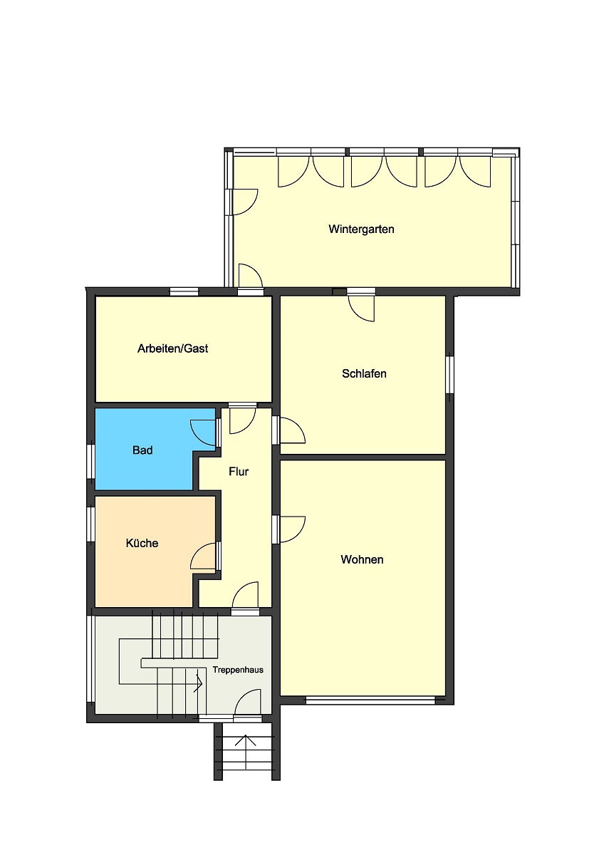 Grundriss Erdgeschosswohnung Trebur