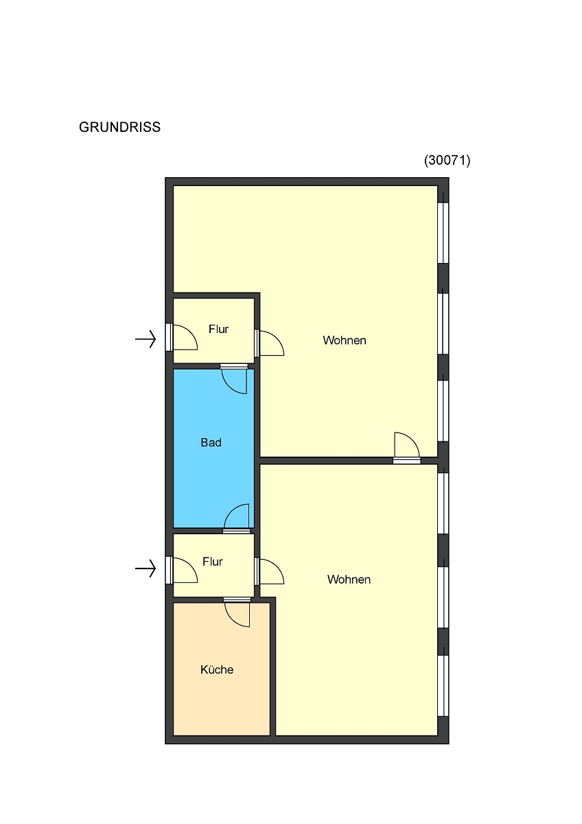 Grundriss Erdgeschosswohnung Darmstadt