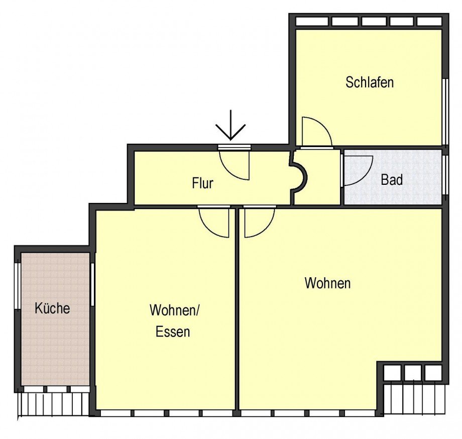 Grundriss Dachgeschosswohnung Pfungstadt