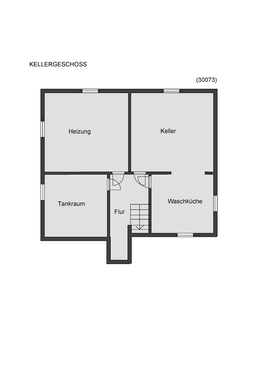 Grundriss Kellergeschoss Einfamilienhaus M�hltal-Traisa
