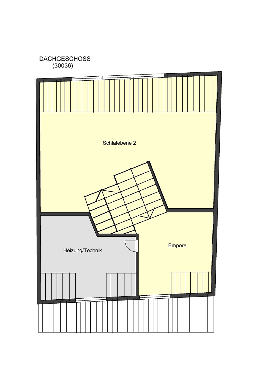 Grundriss Dachgeschoss Haus Zwingenberg