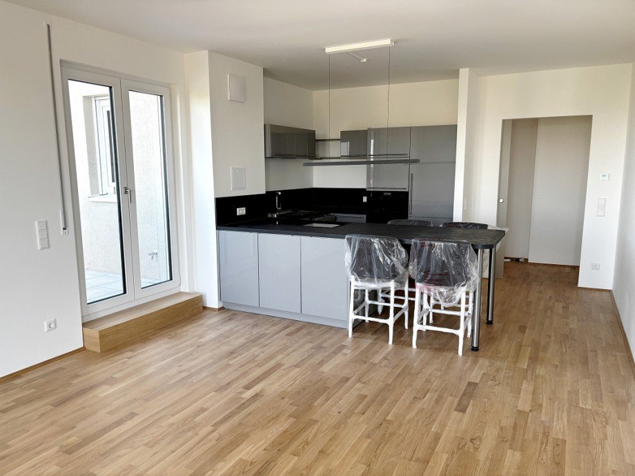 Wohn-/Essbereich mit Terrassenzugang Dachgeschosswohnung Darmstadt