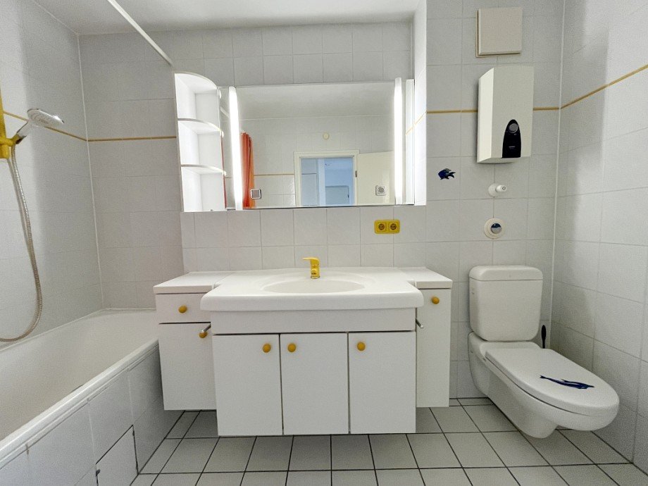 Bad mit Wanne Etagenwohnung Darmstadt