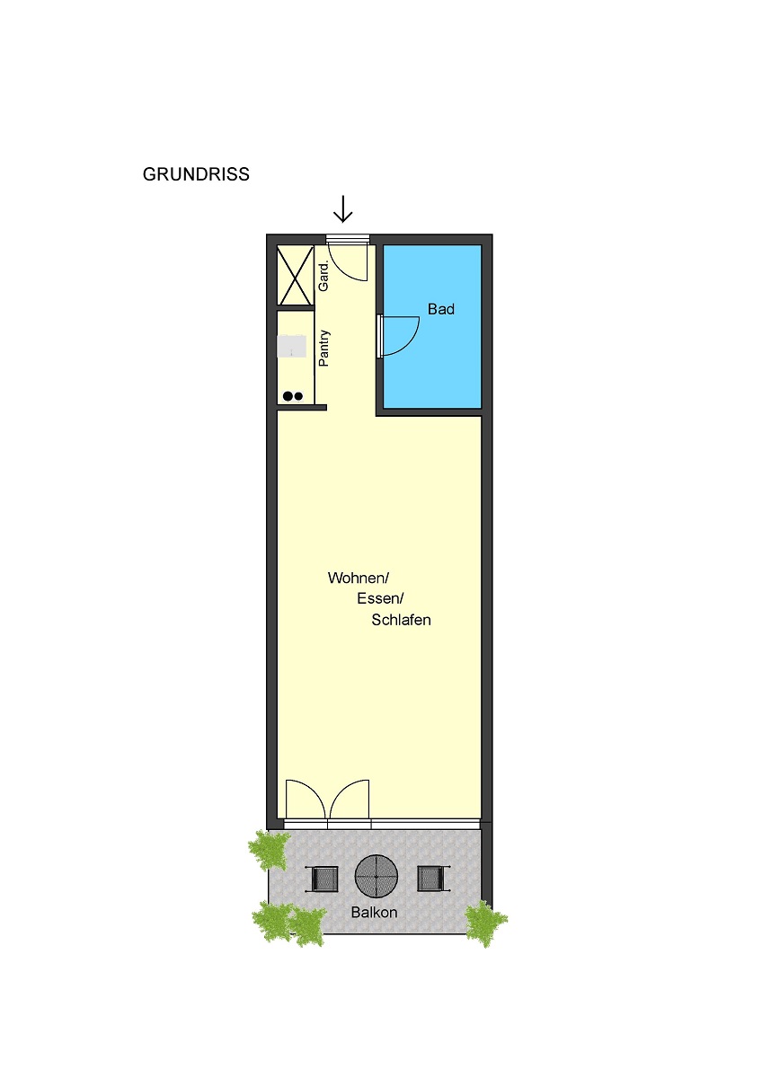 Grundriss Etagenwohnung Darmstadt