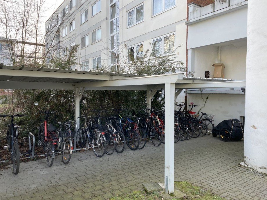 �berdachte Fahrradabstellm�glichkeit Erdgeschosswohnung Darmstadt