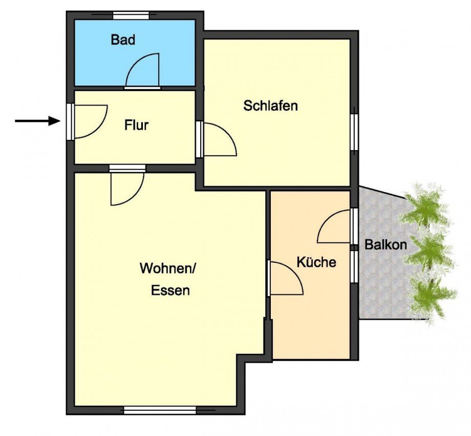 Grundriss Dachgeschosswohnung Weiterstadt