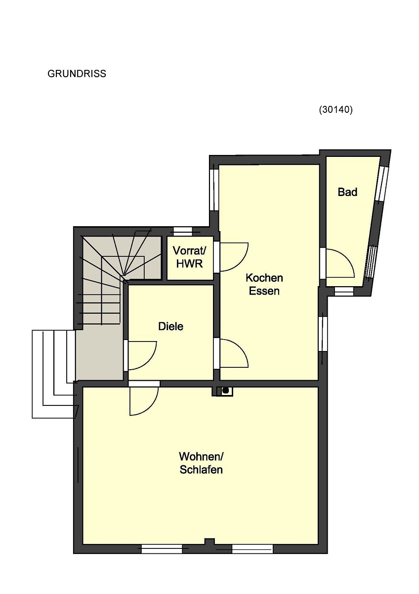 Grundriss Erdgeschosswohnung Bickenbach