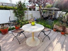 sonniger Sitzplatz **RESERVIERT** Architektenbungalow + Einliegerwohnung + separate B�roeinheit in Feldrandlage