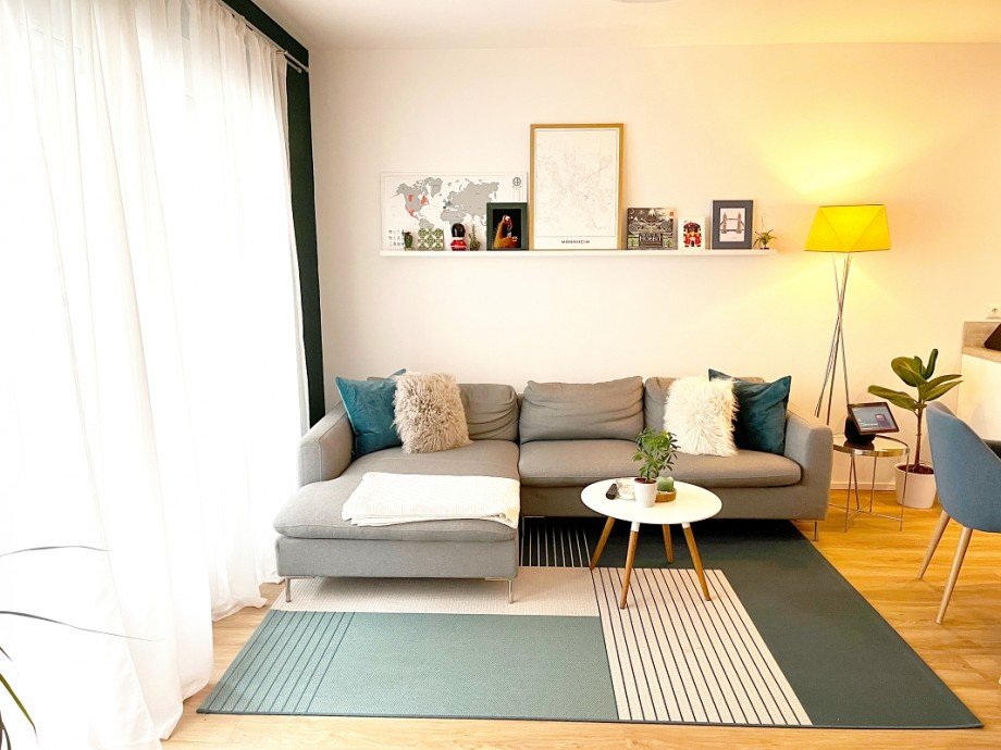 gem�tlicher Wohnbereich Etagenwohnung Darmstadt