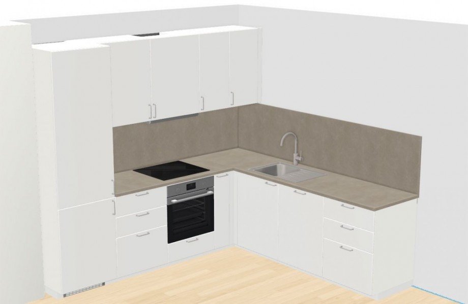 Einbauk�che Dachgeschosswohnung Darmstadt