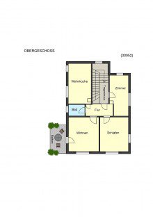 Grundriss Obergeschoss **VERKAUFT** Gro�z�giges 2-Familienhaus mit vielseitig nutzbarem Nebengeb�ude
