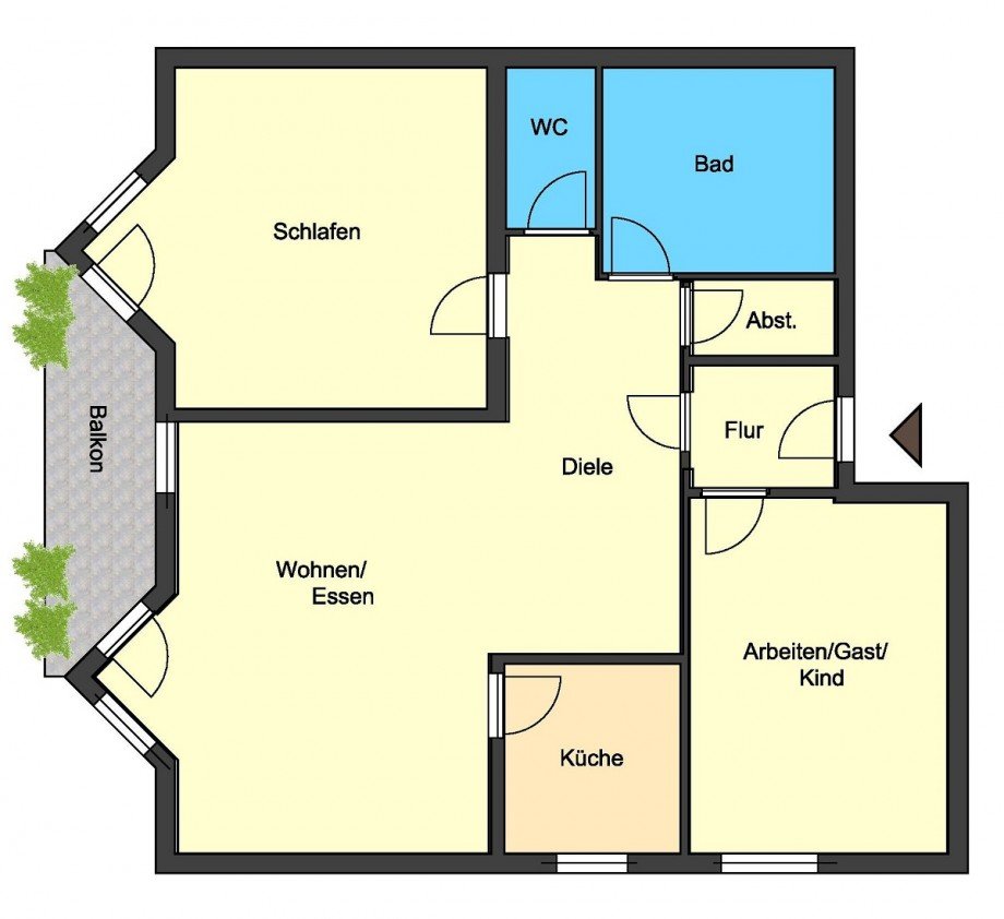 Grundriss Etagenwohnung Griesheim