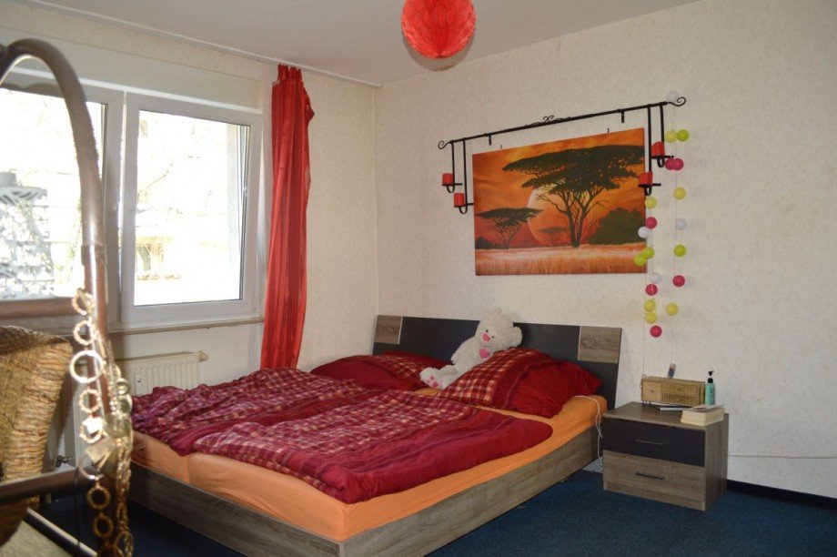 gem�tliches Schlafzimmer Erdgeschosswohnung Darmstadt-Eberstadt