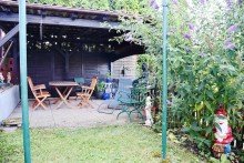 �berdachte Terrasse **VERKAUFT** Gro�z�giges 1- bis 2-Fam.Haus in bevorzugter Wohnlage von Ober-Ramstadt, auf Eiche