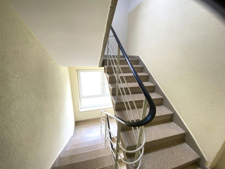 gepflegtes Treppenhaus Dachgeschosswohnung Darmstadt