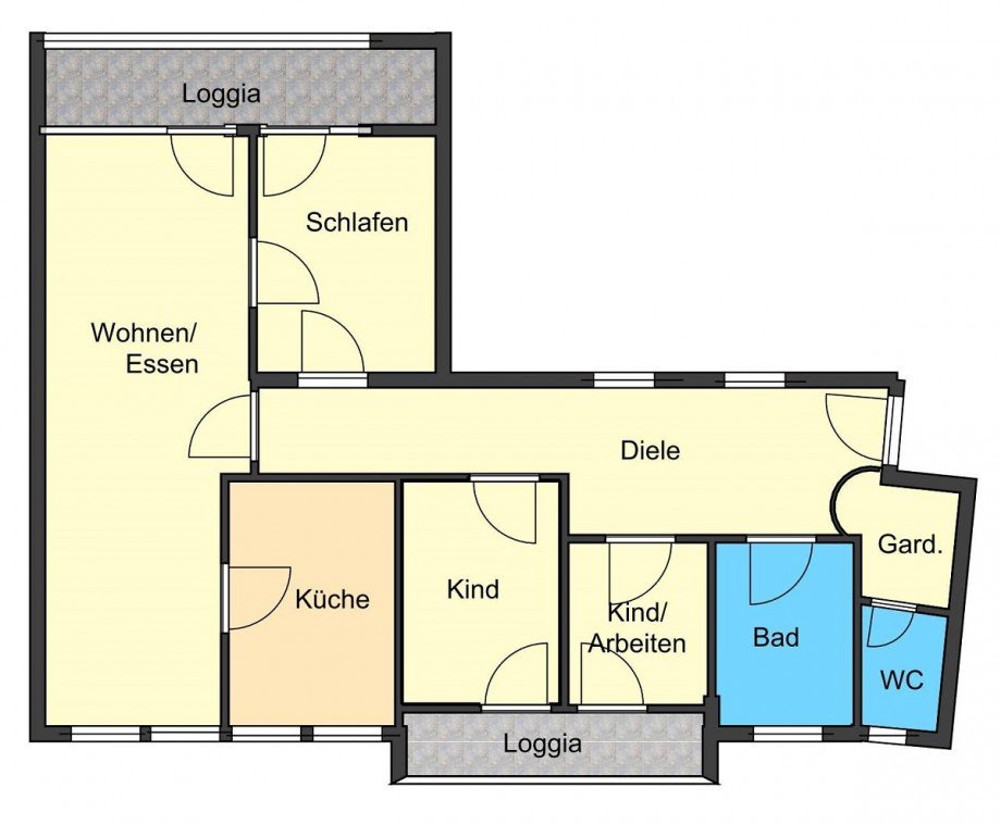 Grundriss Etagenwohnung Erbach
