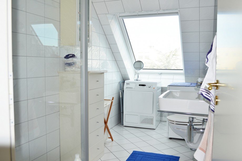 Tageslicht-Duschbad Maisonettewohnung Darmstadt