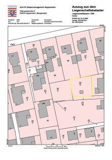 Lageplan **VERKAUFT** Sofort bebaubares Baugrundst�ck in Darmstadt, Siedlung Tann