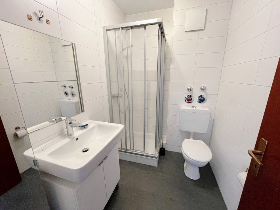 modernes Duschbad Erdgeschosswohnung Darmstadt-Wixhausen