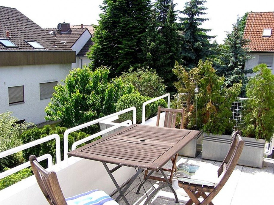 gro�er Sonnenbalkon Maisonettewohnung Bickenbach