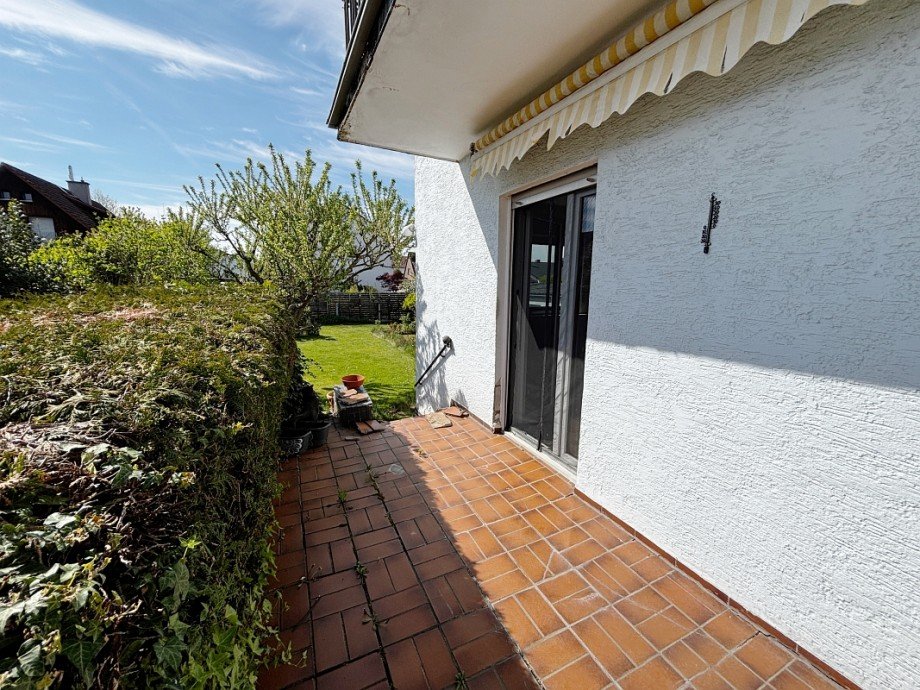 Sonnenterrasse mit Gartenzugang Erdgeschosswohnung Messel