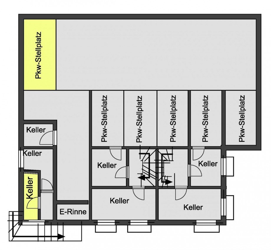 Grundriss Keller Maisonettewohnung Griesheim
