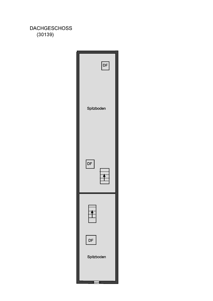 Grundriss Dachgeschoss Zweifamilienhaus Pfungstadt