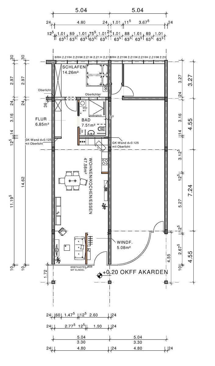 7 Grundriss Erdgeschosswohnung Darmstadt-Eberstadt