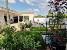 Garten mit idyllischem Biotop **RESERVIERT** Architektenbungalow + Einliegerwohnung + separate B�roeinheit in Feldrandlage