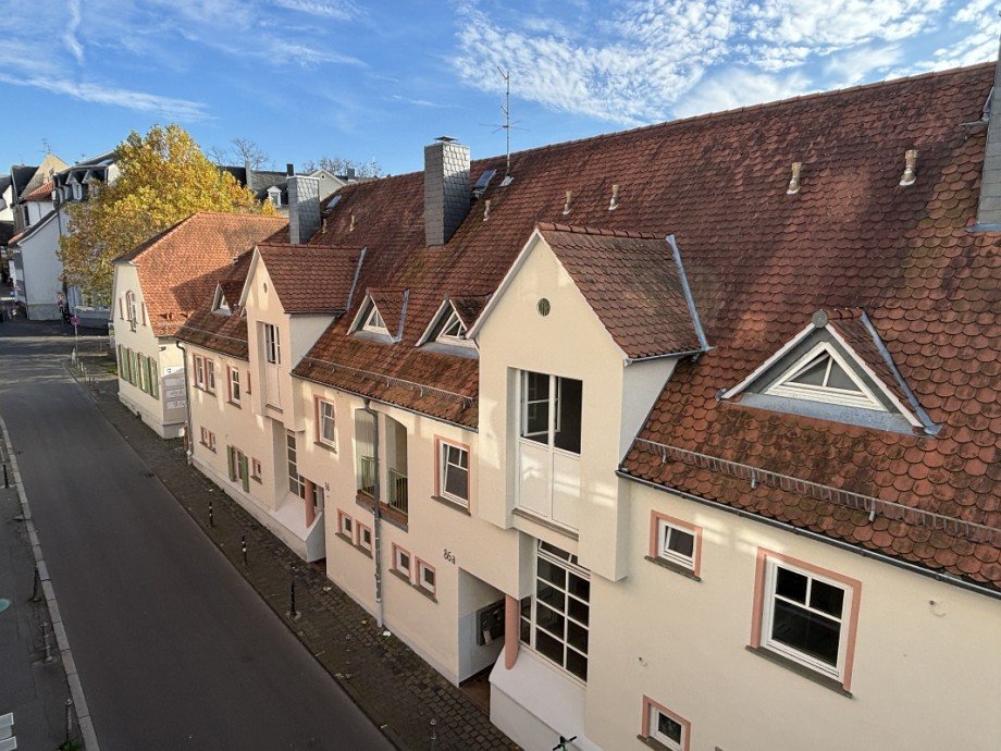 Blick vom Balkon Etagenwohnung Darmstadt