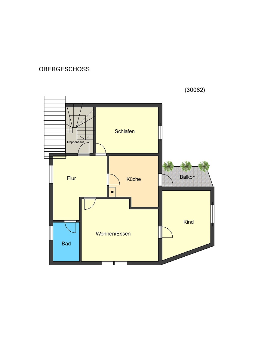 Grundriss Obergeschoss Zweifamilienhaus Ro�dorf
