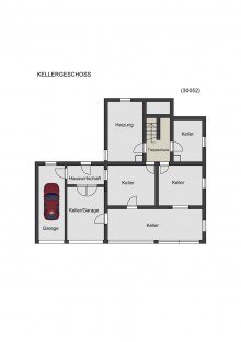 Grundriss Kellergeschoss **VERKAUFT** Gro�z�giges 2-Familienhaus mit vielseitig nutzbarem Nebengeb�ude